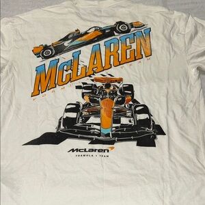 Cream McLaren Formula 1 Short Sleeve Men's Tee XL